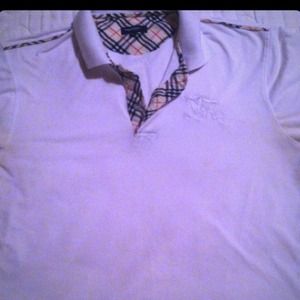Mens burberry polo