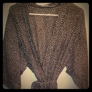 Animal print pajama set. NEVER WORN.