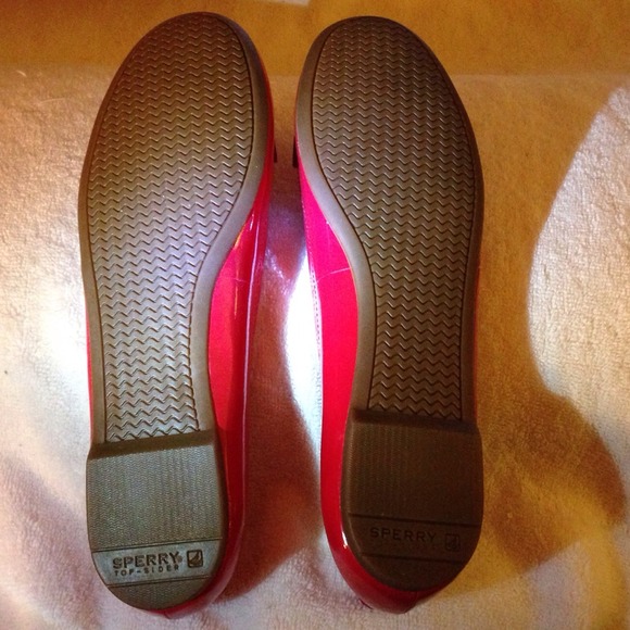 🌟@gin_uwine🌟👠Sperry Top-Sider Brooks Red Flats - Picture 2 of 3