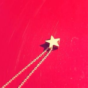 **hold** Tiny gold star necklace
