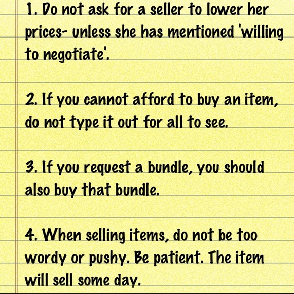 Nice Rules for Shopping Poshmark