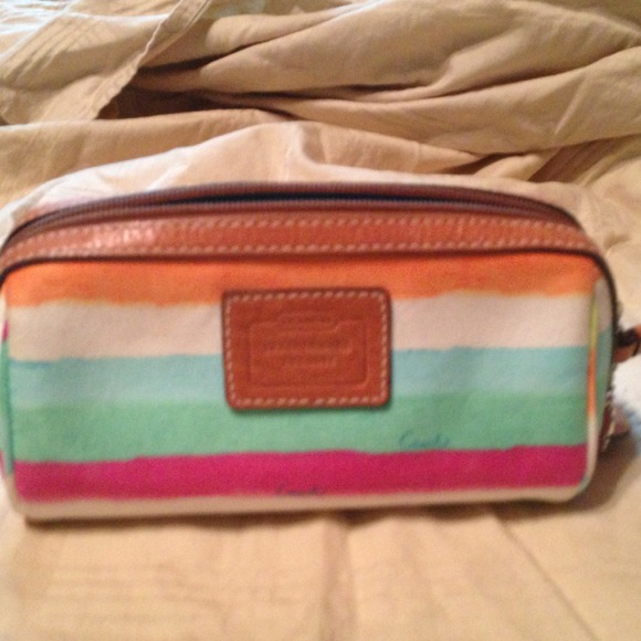 Coach brand mini coin/makeup bag