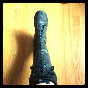 Knee high blowfish boots