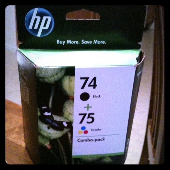 HP combo pack of ink #'s 74 &75