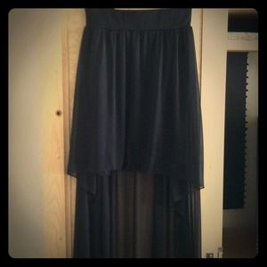 Black High Low Sheer Skirt (please share)