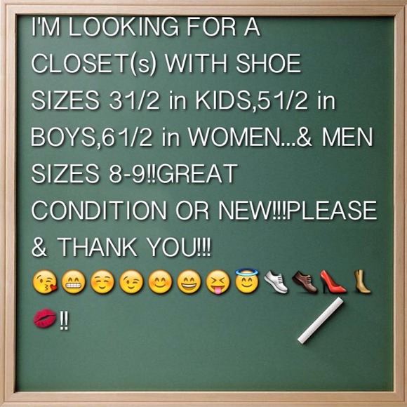 Buying Shoes..Kids/Youth sizes 4 & 51/2 and mens 9