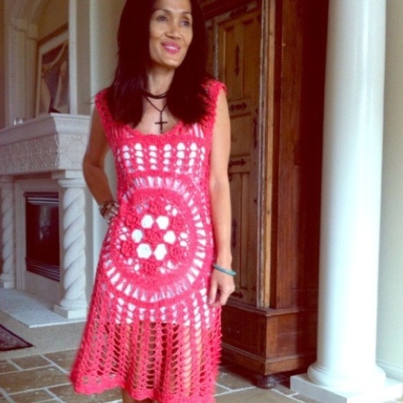Romeo & Juliet Couture  Dresses & Skirts - NO LONGER AVAIL. Beautiful coral crochet knitted.