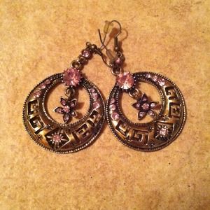 Antiqued Gold look Earrings