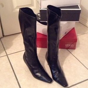 Halloween Black Leather Boots