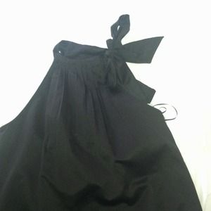 MNG black satin top