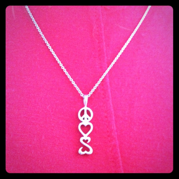 ❤️RESERVED❤️Peace, love, open heart  necklace