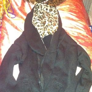 Cheetah hooded sweatshirt