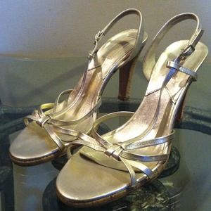 Michael Kors Gold Sandals!