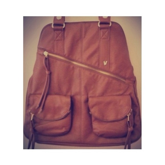 Cognac Leather Backpack
