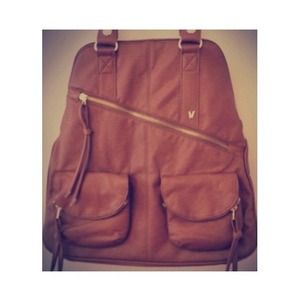 Cognac Leather Backpack