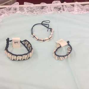 Shell wrist, arm, and ankle bracelet