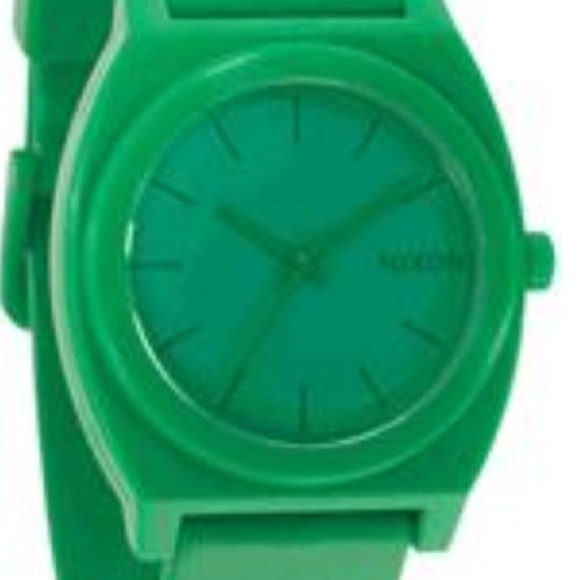 Green Nixon watch time teller