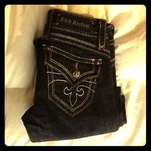 Rock revival black jeans