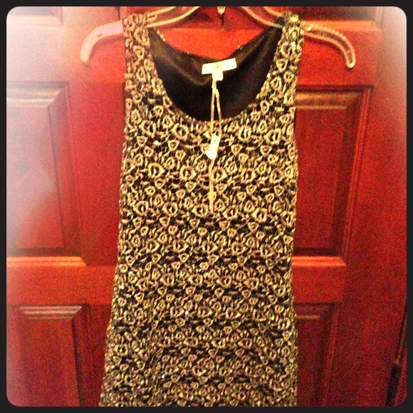 Ya Los Angeles black sheath dress