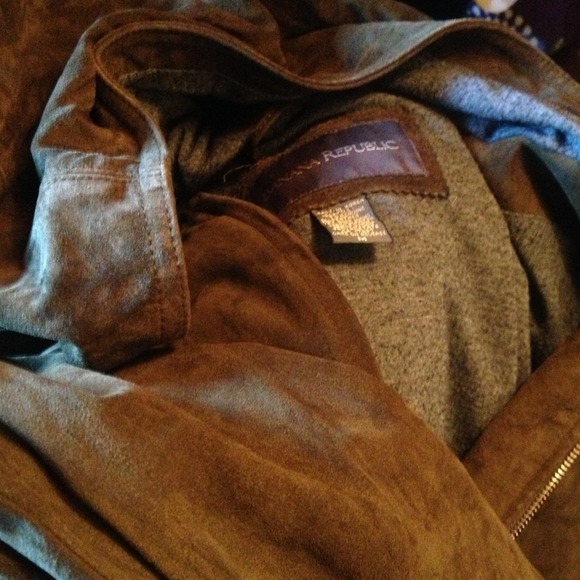 Banana Republic Suede Zip Hoodie - Picture 4 of 4