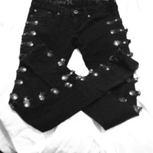 Black Hurley skinny jeans