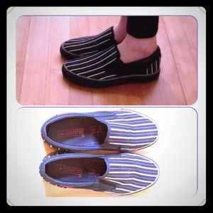 Striped Converse Slipons