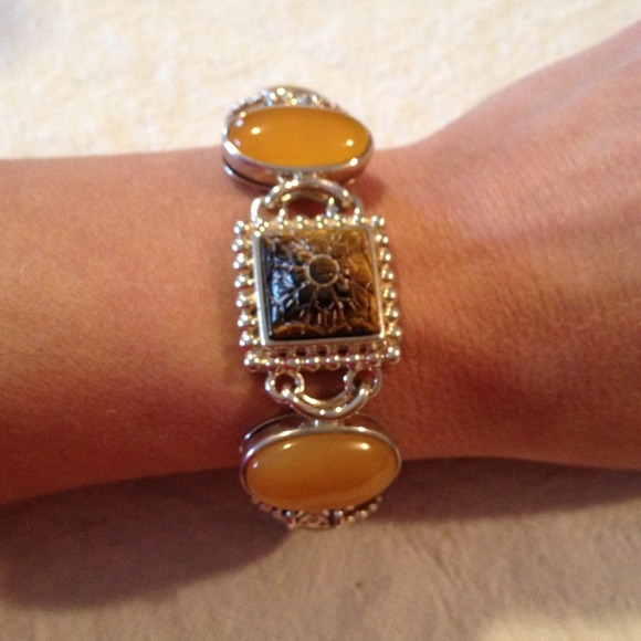 Sterling Silver Jewelry - Sterling Silver & Semi Precious Stone Bracelet