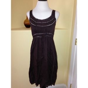 ✨💫*SOLD AS BUNDLE✨💫Brown dress w buttons & lace