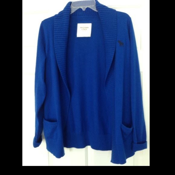 Brand new ABERCROMBIE & FITCH shawl cardigan sz L