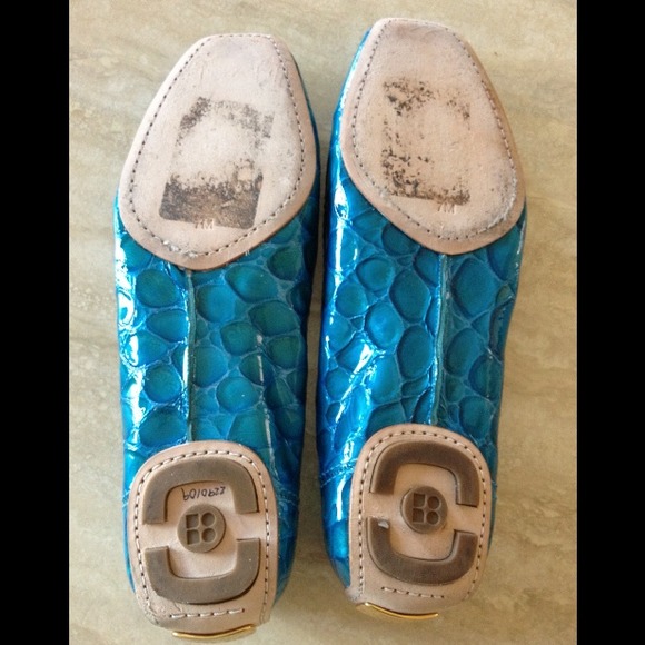 KATE SPADE Faux alligator turquoise flats - Picture 4 of 4