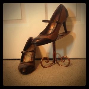 Sz 10 Bronze/Brown Mary Jane's by Cato