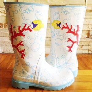 Rare Coach Bubble Print Rain Boot!