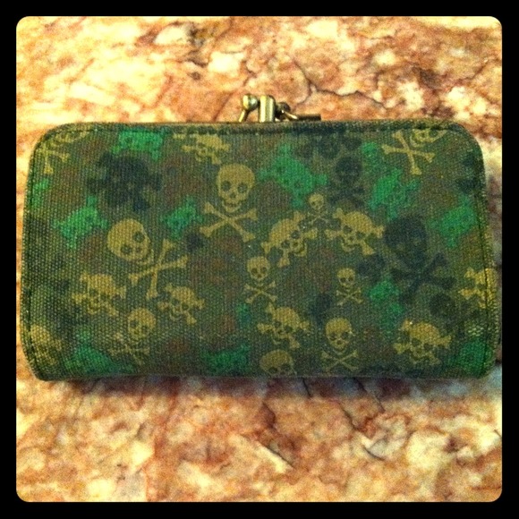 Loungefly Camo Skull Wallet