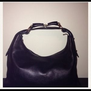 Gucci Leather Horsebit  handbag.