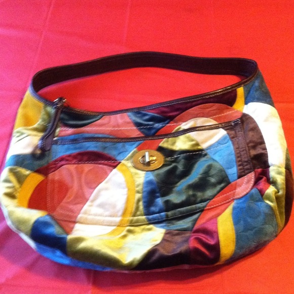 Rare Authentic Suede w/ Velvet Trim Coach