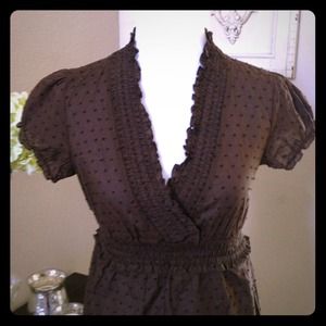 NWT Brown Polka Dot Dress