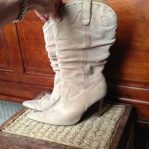 Steve Madden revolver boots tan suede size 7.5