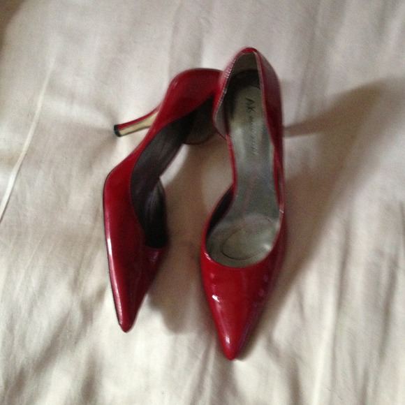 Gently worn red patent