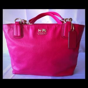 Authentic Coach Bag Very Rich Pink Leather Purse