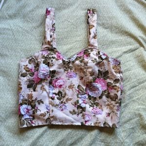 Floral bustier