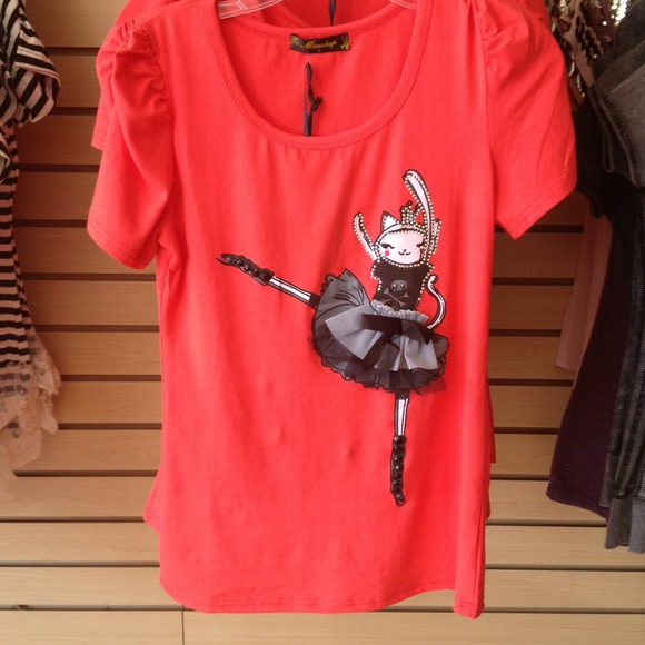 Brand new kitty ballerina t shirt