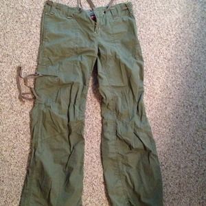 BCBGirls cargo pants khaki green size 12