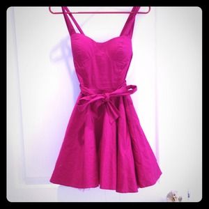 Raspberry Pink Forever 21 Mini Dress
