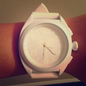 All white watch