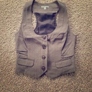 Charlotte Russe brown button up vest. Never worn.