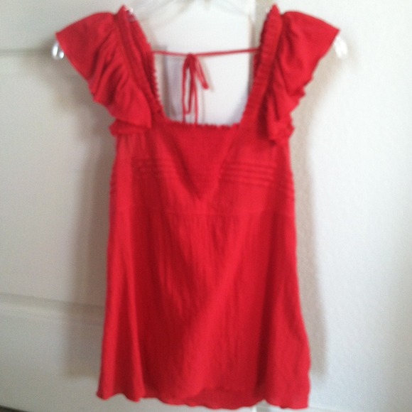 Royal Red Guess blouse