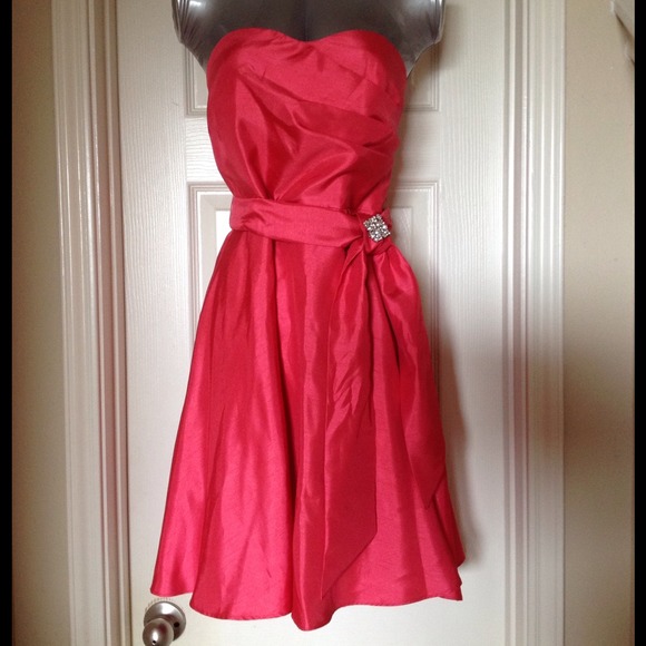 Fuschia Strapless Dress