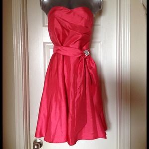 Fuschia Strapless Dress