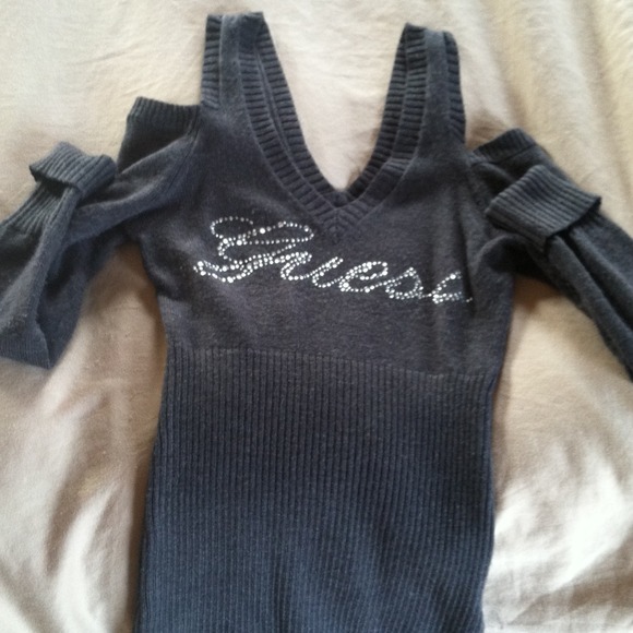 Silver gray guess sweater