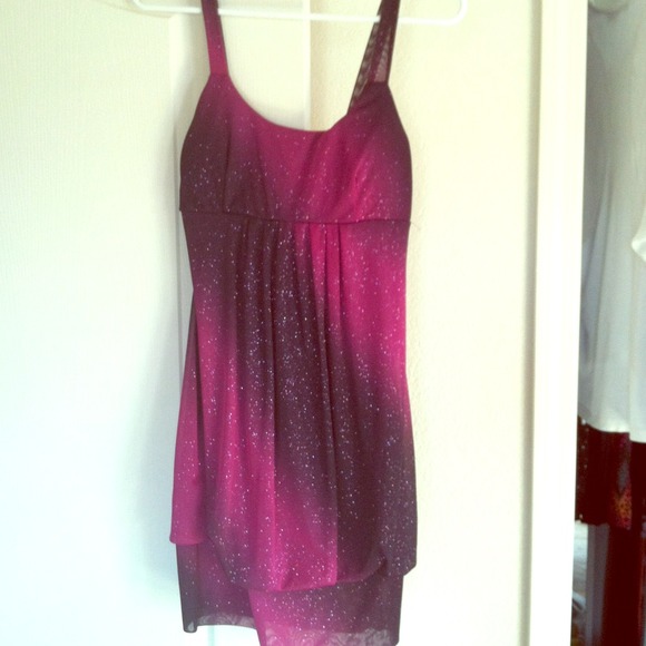 Beautiful purple and black sparkly dress